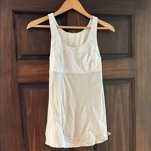 Lululemon White Athletic Tank Top